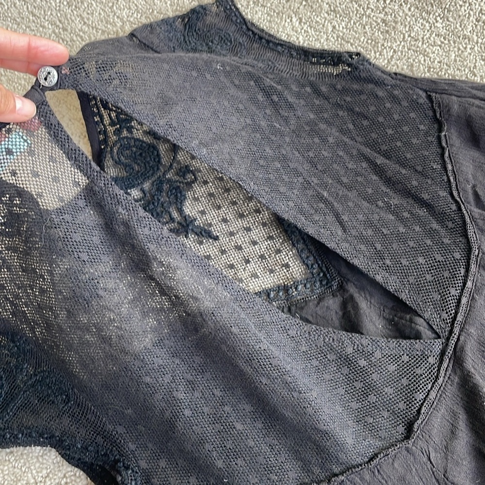 Urban Outfitters Kimchi Blue Black Lace Dress - Picture 7 of 10